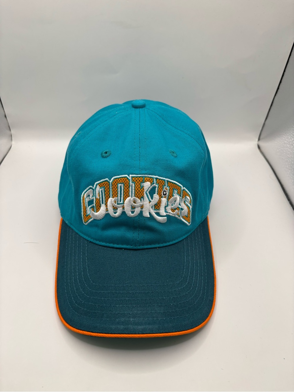 Cookies SF Embroidered Teal Orange Adjustable Baseball Hat One Size